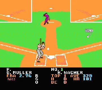 Legends of the Diamond - The Baseball Championship Game (USA) screen shot game playing